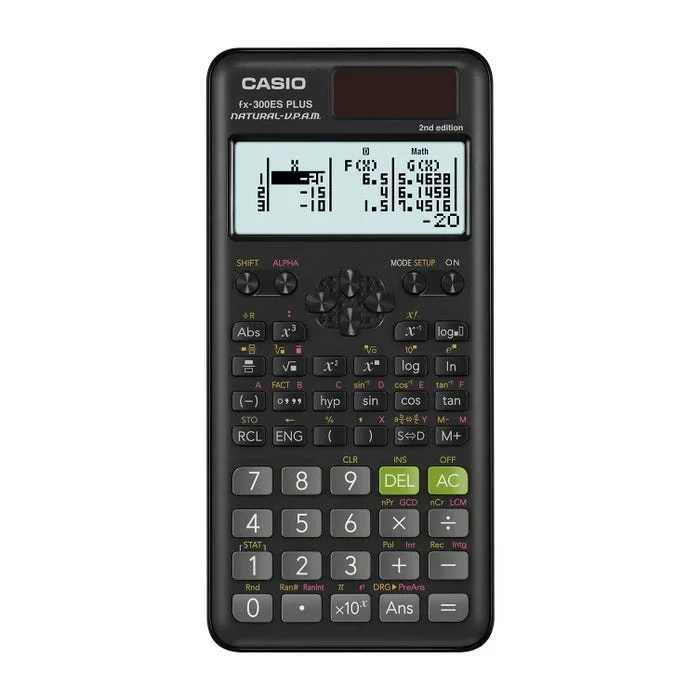 Casio fx-300ES PLUS 2nd Edition Scientific Calculator, Black