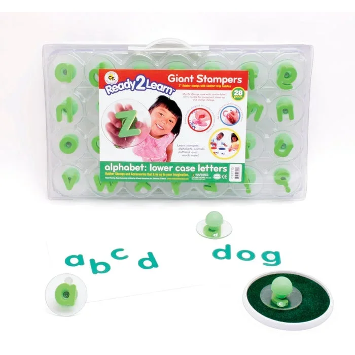 Center Enterprises Plastic Jumbo-Grip Stamp Set, Lowercase Alphabet