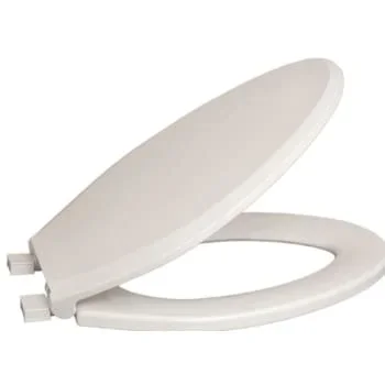 Centoco Elongated Closed Front Plastic Toilet Seat With Lid, Regular Duty