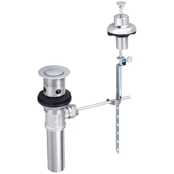 Central Brass Brass Pop-Up Drain Assembly With Guide