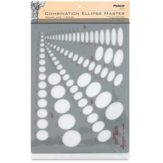 Chartpak Pickett Ellipses Templates