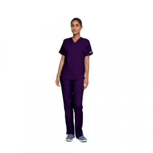 Cherokee Unisex Scrub Top Eggplant L CH4700/EGGP/L