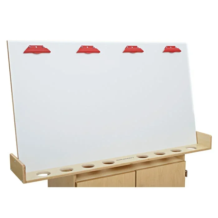 Childcraft Wall-Mounted Painting Easel, 48-7/8 x 10 x 27-3/8 Inches