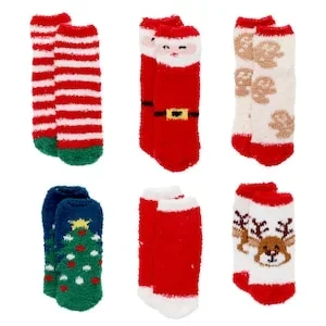 Christmas House Non-Skid Socks, 2-ct Pack