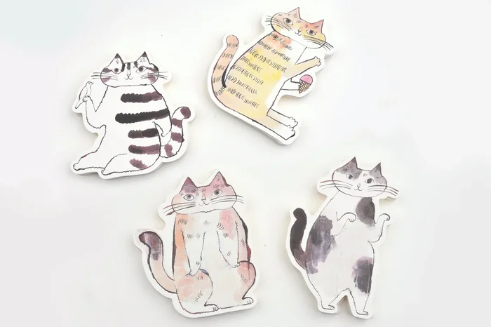 Classiky – Toranekobonbon Cat Cutout Message Cards