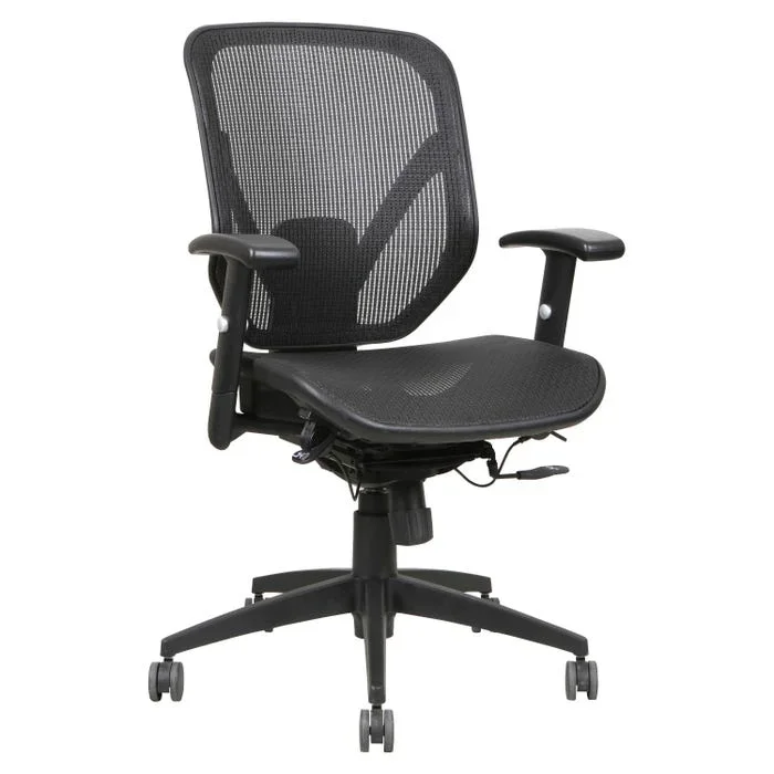 Classroom Select Mid-Back Task Chair, Mesh Seat, Black