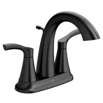 Cleveland Faucet Group Ash Matte Black Two-Handle High Arc Bathroom Faucet