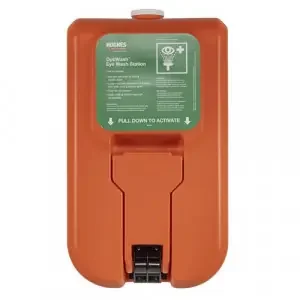 Click Medical Wall Mounted Self Contained Gravity Fed Eye Wash – 38 Ltr Orange 38Litre