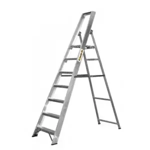 Climb-It Aluminium Platform Stepladder; 10 Tread; 150kg; Silver