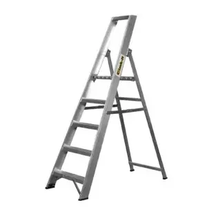 Climb-It Aluminium Platform Stepladder; 6 Tread; 150kg; Silver