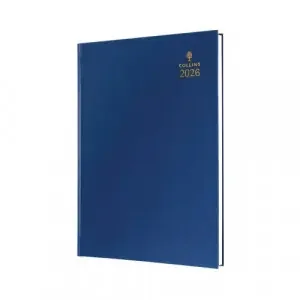 Collins A4 Desk Diary Week To View Blue 2026 40-60.26
