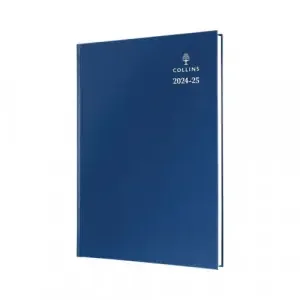 Collins Academic Diary Day Per Page A4 Blue 2025-2026 44MBLU25
