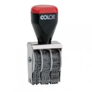 COLOP 04000 Traditional Rubber Date Stamp (4mm Adjustable Date) Impression Size 25x4mm – 108627
