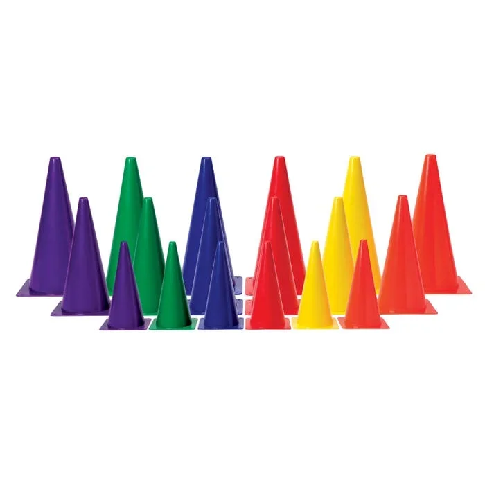 Colored Cones, Medium Weight, 15 Inch, Red
