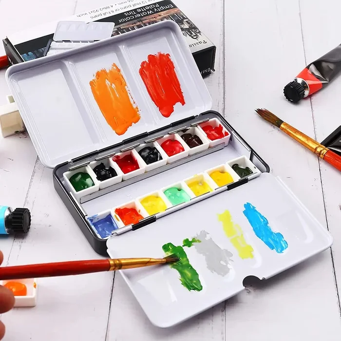 ColorVault – Watercolor Tin Palette Box