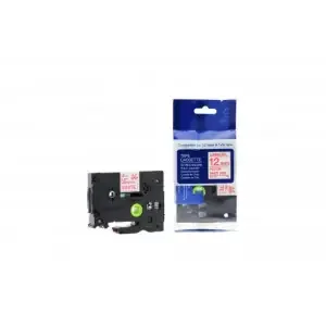 Compatible Brother P Touch TZe-232 Red on White also for TZ-232 Label Cassette