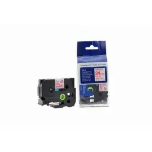 Compatible Brother P Touch TZe-252 Red on White also for TZ-252 Label Cassette