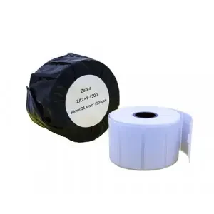 Compatible Zebra 50.8mm x 25.4mm White Small Address Paper Label Roll – 1300 Labels (ZA2X1-1300) 25mm Core