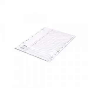 Concord 20-Part A-Z Index Polypropylene A4 White 64601