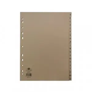 Concord Index A-Z 20-Part A4 Kraft Manilla Buff 78202/AZ2