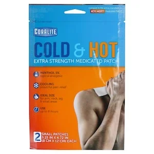 Coralite Hot & Cold Small Extra-Strength Medicated Patches, 2-ct.