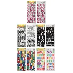 Crayola Removable Alphabet Sticker Sheets, 56-pc.