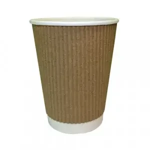 Cup 12oz Kraft Ripple (Pack of 500) NU903002