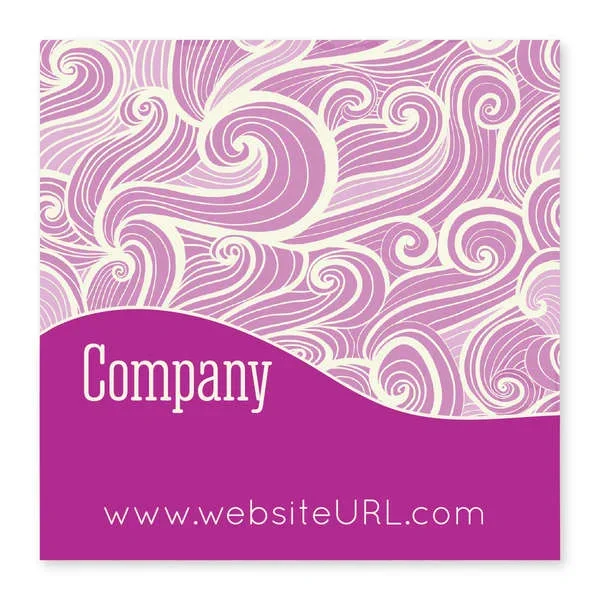 Curls Sticker 4×4 Square