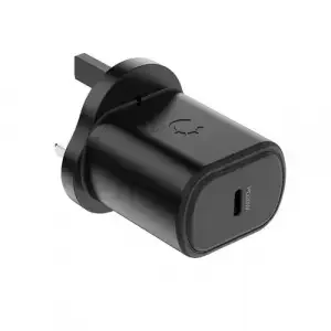 Cygnett PowerPlus 20W USB-C Black Wall Charger – UK