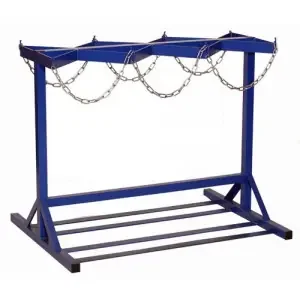 Cylinder Floor Rack – Double Sided – 4 Cylinders – Red
