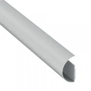 D-Line Half Round CableTrac 1m PVC White (Pack 2) 1MCT5025W/2