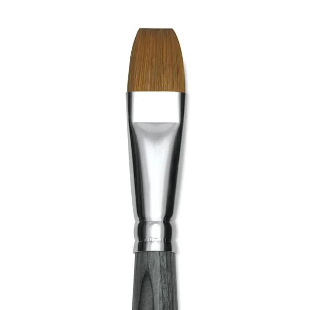 Da Vinci Colineo Synthetic Kolinsky Sable Brush – Flat, Size 16, Short Handle