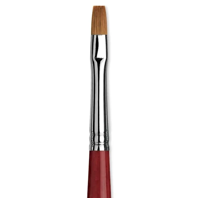 Da Vinci Cosmotop Spin Brush – Flat, Short Handle, Size 4