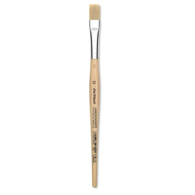 Da Vinci Junior Synthetic Bristle Brush – Flat, Size 12