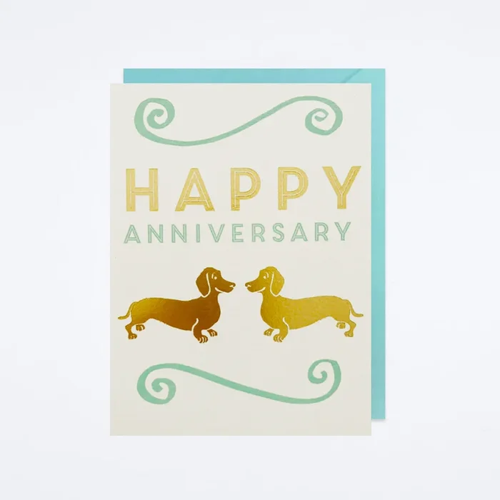 Dachshunds Anniversary Card
