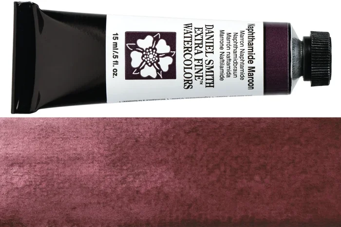 Daniel Smith Extra Fine Watercolor, 15 mL, Naphthamide Maroon