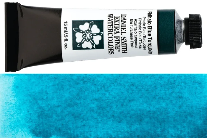 Daniel Smith Extra Fine Watercolor, 15 mL, Phthalo Blue Turquoise
