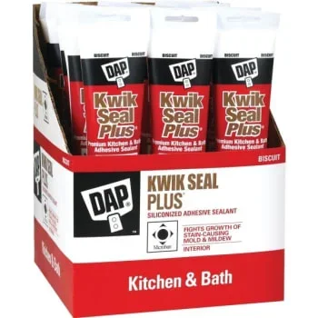 Dap 5.5 Oz Kwik Seal Plus Kitchen And Bath Caulk (Biscuit) (12-Count)