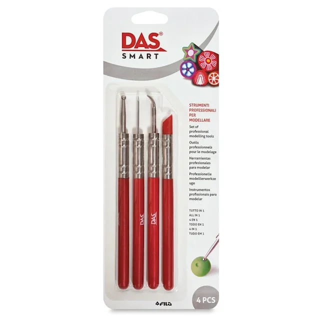 DAS Smart Polymer Clay Tools – Set of 4