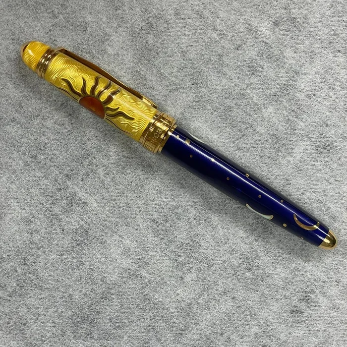 David Oscarson Celestial Golden Yellow Blazing Saffron Limited Edition Rollerball Pen
