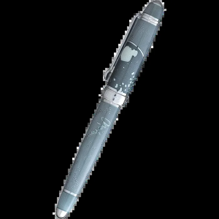 David Oscarson Sir Alexander Fleming Rollerball Pen – Translucent Grey (Granite)
