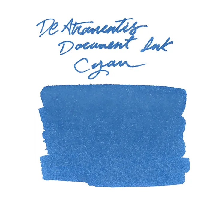 De Atramentis Document Ink Cyan – Ink Sample