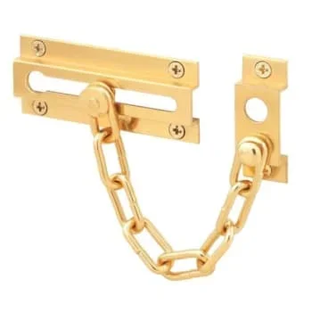 Defender Security Solid Brass W/ Classic Bronze, Pocket Door Privacy Lock & Pull
