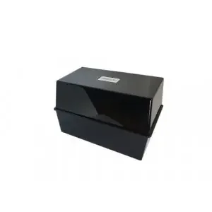 Deflecto Essentials Card Index Box 5×3 inches / 127x76mm Black – CP010YTBLK