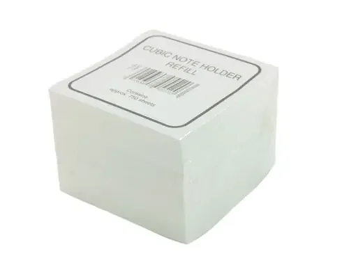 Deflecto Essentials Cube Note Block Memo Paper Refill – CP055YTWHI