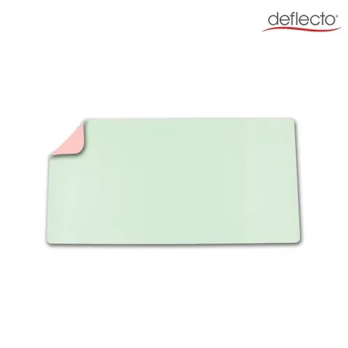 Deflecto PVC Desk Mat 80x40cm Dual Colour Pink/Green – DM8040P/G