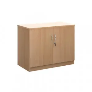 Deluxe double door cupboard 800mm high with 1 shelf – beech