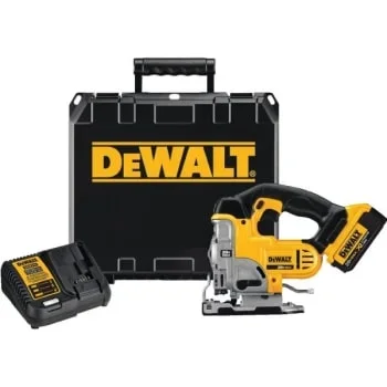 Dewalt® 20 Volt Max Jigsaw Kit, 4.0 Ah, Keyless Blade Clamp, Variable Speed