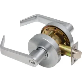 Dexter C1000 Cylindrical Asylum Lock Regular Lever 6-Pin Keyway Satin Chrome
