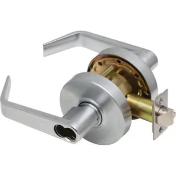 Dexter C2000 Cylindrical Entrance Lock Regular Lever Less Sfic Satin Chrome